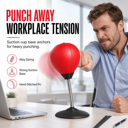 ⏳Limited-time 50% off⏰Punch Away Stress Instantly! Suction Cup Desktop Punching Ball💢🥊