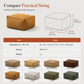 ⏳Limited-time 50% off⏰Storage Stool Cover: Fill with Clothes, Wide Zipper, Washable, 45x45x23cm🧺🛋️