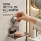 ⏳Limited-time 50% off⏰Vacuum Suction Soap Dish: V-Shaped Drainage, Rustproof Aluminum, No Drilling, Twist-Lock🧼