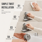 ⏳Limited-time 50% off⏰Vacuum Suction Soap Dish: V-Shaped Drainage, Rustproof Aluminum, No Drilling, Twist-Lock🧼