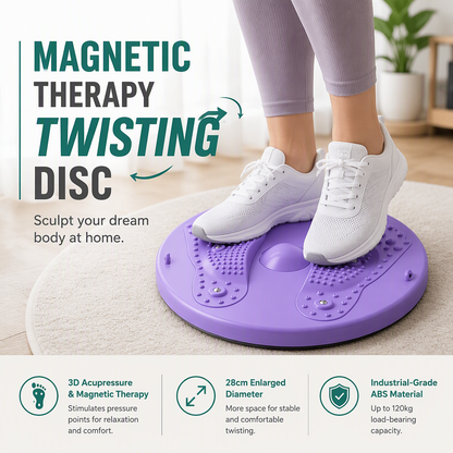 ⏳Limited-time 50% off⏰Home Fitness Waist Twisting Disc Twister Board with Resistance Bands for Core Workout and Slimming💦💪