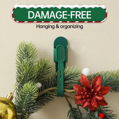 ⏳Limited-time 50% off⏰Silicone Christmas Wreath Ties and Hooks (5 Pcs)🎄🪝