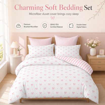 ⏳Limited-time 50% off⏰Cute Print 3-Piece Duvet Cover Set🎀🛌