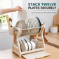 ⏳Limited-time 50% off⏰Multi-Layer Steel Dish Drying Rack – Vertical Storage, Drip Tray, Tool-Free Install 🍽️