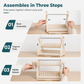 ⏳Limited-time 50% off⏰Multi-Layer Steel Dish Drying Rack – Vertical Storage, Drip Tray, Tool-Free Install 🍽️