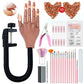 ⏳Limited-time 50% off⏰Professional 15 Piece Nail Art Practice Hand and Tool Kit for Training and Salon💅