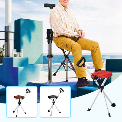 ⏳Limited-time 50% off⏰Foldable Cane with Seat🩼🪑