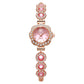 ⏳Limited-time 50% off⏰Women's Elegant Rhinestone Floral Bezel Watch🌸💎⌚