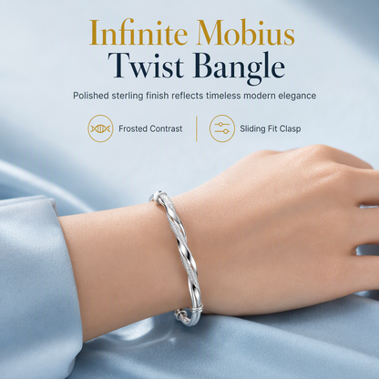 ⏳Limited-time 50% off⏰Solid Mobius Loop Bracelet | Perfect Gift for Girlfriend, Mom and Best Friend🫶♻️