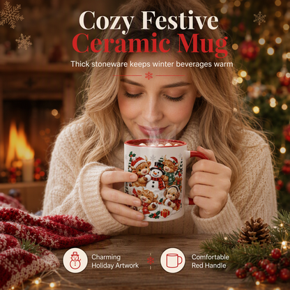 ⏳Limited-time 50% off⏰Festive Christmas Snowman Ceramic Mug🐮☕