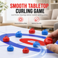⏳Limited-time 50% off⏰Tabletop Mini Curling Game Set with Roll Up Mat and Plastic Curling Stones Interactive Indoor Board Game for Kids and Adults🏒