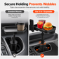 ⏳Limited-time 50% off⏰3 in 1 Multifunctional Car Cup Holder Phone Mount with Tray and Storage Organizer🚗📱🥤🍔