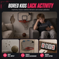 ⏳Limited-time 50% off⏰Kids Indoor Basketball Hoop with LED Lights & Electronic Scoring – Hanging Foldable Basketball Goal with 16cm Ball🏀