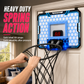 ⏳Limited-time 50% off⏰Kids Indoor Basketball Hoop with LED Lights & Electronic Scoring – Hanging Foldable Basketball Goal with 16cm Ball🏀