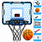 ⏳Limited-time 50% off⏰Kids Indoor Basketball Hoop with LED Lights & Electronic Scoring – Hanging Foldable Basketball Goal with 16cm Ball🏀