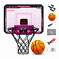 ⏳Limited-time 50% off⏰Kids Indoor Basketball Hoop with LED Lights & Electronic Scoring – Hanging Foldable Basketball Goal with 16cm Ball🏀