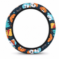 ⏳Limited-time 50% off⏰Universal 38cm Ringless Silk Steering Wheel Cover Printed Breathable Car Wheel Protector for All Seasons✨🚗