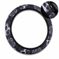 ✨🚗Universal 38cm Ringless Silk Steering Wheel Cover Printed Breathable Car Wheel Protector for All Seasons