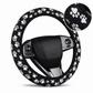 ⏳Limited-time 50% off⏰Universal 38cm Ringless Silk Steering Wheel Cover Printed Breathable Car Wheel Protector for All Seasons✨🚗