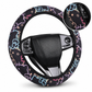 ⏳Limited-time 50% off⏰Universal 38cm Ringless Silk Steering Wheel Cover Printed Breathable Car Wheel Protector for All Seasons✨🚗