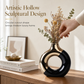 ⏳Limited-time 50% off⏰Modern Ceramic Flower Vase with Gold Accents for Tabletop Floral Arrangement and Home Decor💐🏺