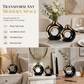 ⏳Limited-time 50% off⏰Modern Ceramic Flower Vase with Gold Accents for Tabletop Floral Arrangement and Home Decor💐🏺
