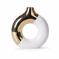 ⏳Limited-time 50% off⏰Modern Ceramic Flower Vase with Gold Accents for Tabletop Floral Arrangement and Home Decor💐🏺
