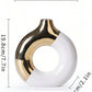 ⏳Limited-time 50% off⏰Modern Ceramic Flower Vase with Gold Accents for Tabletop Floral Arrangement and Home Decor💐🏺