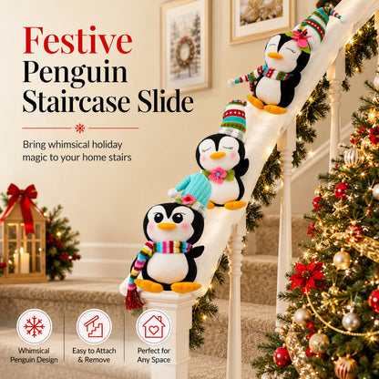 ⏳Limited-time 50% off⏰ Decorative Penguin Slide Toy Set – 3 Penguins & Endless Sliding Fun🐧🛝