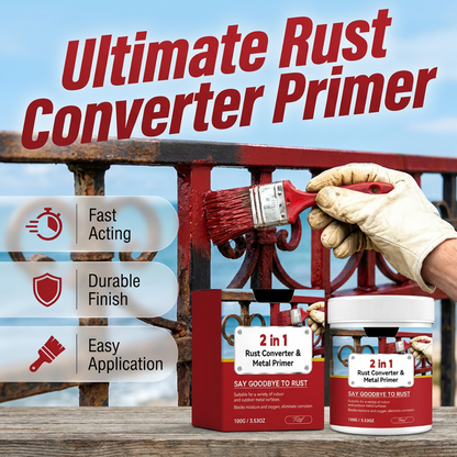 ⏳Limited-time 50% off⏰2-in-1 Rust Converter and Metal Primer🎨🪔