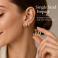 ⏳Limited-time 50% off⏰Minimalist Three Layer Curved Ear Crawler Stud Earrings with Inlaid Rhinestones👂💎