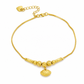 ⏳Limited-time 50% off⏰Women Double Layer Gold Tone Heart Charm Anklet🦶💛📿