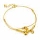 ⏳Limited-time 50% off⏰Women Double Layer Gold Tone Heart Charm Anklet🦶💛📿