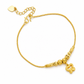 ⏳Limited-time 50% off⏰Women Double Layer Gold Tone Heart Charm Anklet🦶💛📿