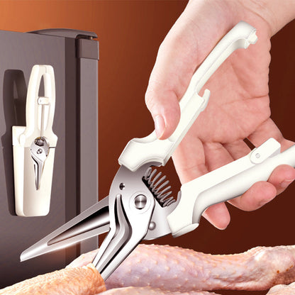 ⏳Limited-time 50% off⏰Spring-Assisted Kitchen Shears – Easy-Cut Scissors with Magnetic Storage🍗🐟🦀✂️