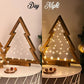 ⏳Limited-time 50% off⏰2PCS Tabletop Wooden Christmas Tree with LED Light🎄💡