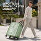 ⏳Limited-time 50% off⏰Large Capacity Waterproof Foldable Moving Bag with Wheels Heavy Duty Rolling Storage Tote for College Dorm and Household Organization🧳