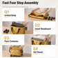 ⏳Limited-time 50% off⏰Large Capacity Waterproof Foldable Moving Bag with Wheels Heavy Duty Rolling Storage Tote for College Dorm and Household Organization🧳
