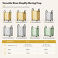 ⏳Limited-time 50% off⏰Large Capacity Waterproof Foldable Moving Bag with Wheels Heavy Duty Rolling Storage Tote for College Dorm and Household Organization🧳