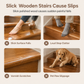 ⏳Limited-time 50% off⏰Cobblestone Pattern Diatomite Stair Tread Mat Water Absorbent Non Slip Trimmable Step Rug Easy to Clean🛡️🛝