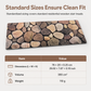 ⏳Limited-time 50% off⏰Cobblestone Pattern Diatomite Stair Tread Mat Water Absorbent Non Slip Trimmable Step Rug Easy to Clean🛡️🛝