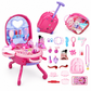 👑 50% Off Now ✨ 3-in-1 Princess Vanity Suitcase — 30 Makeup Toys & Rolling Trolley 🧳